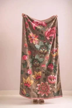 PIP Studio Sunny Side Up Badehåndklæde B 100 x L 180 cm - Bomuld - Khaki
