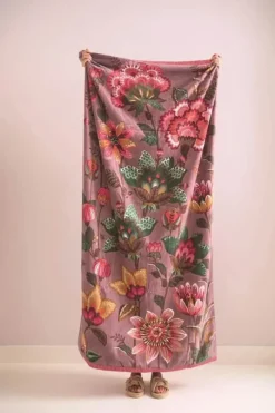 PIP Studio Sunny Side Up Badehåndklæde B 100 x L 180 cm - Bomuld - Pink
