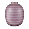 PIP Studio Vase H 32 cm - Metal - Lilac Stripes