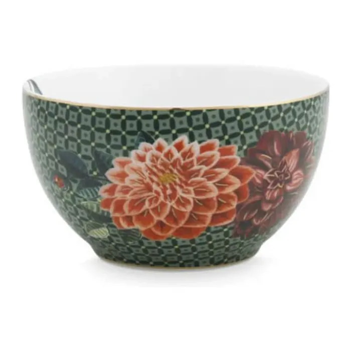 PIP Studio Winter Wonderland Skål Ø 9,5 cm - Porcelæn - Mørk grøn