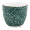 PIP Studio Winter Wonderland Æggebæger - 6 stk. Ø 4,5 cm - Porcelæn - Mørk grøn