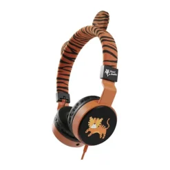 Planet Buddies Hovedtelefoner Børnesikret - Tiger plys