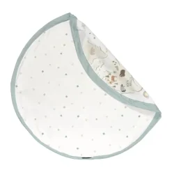 Play&Go Legetæppe - Verdenskort Ø 140 cm - Polyester/bomuld - Creme