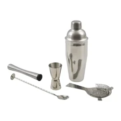 Point Virgule Cocktailsæt - 5 dele B 10,3 x L 10,3 cm - Rustfrit Stål - Sølvfarvet