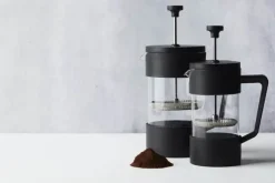Point Virgule Stempelkande 600 ml - Rustfrit stål - Sort