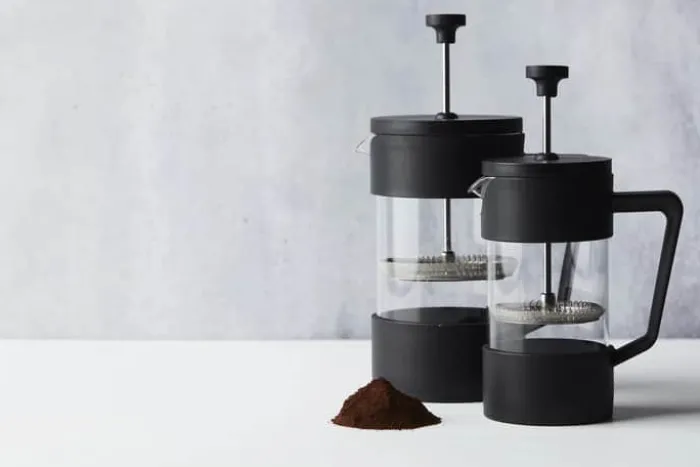 Point Virgule Stempelkande 600 ml - Rustfrit stål - Sort