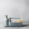 Point Virgule Vask Organizer H 11,8 x B 9,3 x L 22 cm - Bambusfibre - Lyseblå