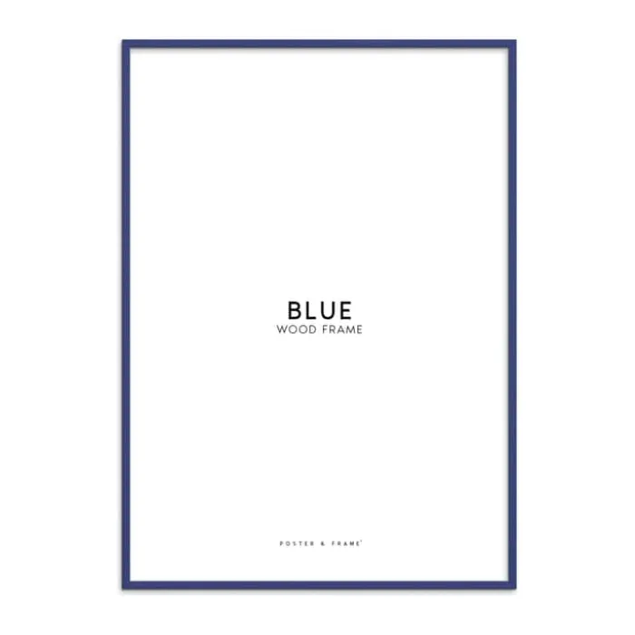 Poster&Frame Billedramme B 70 x L 100 cm - Træ - Blå