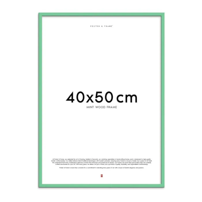 Poster&Frame Billedramme B 40 x L 50 cm - Træ/glas - Mint