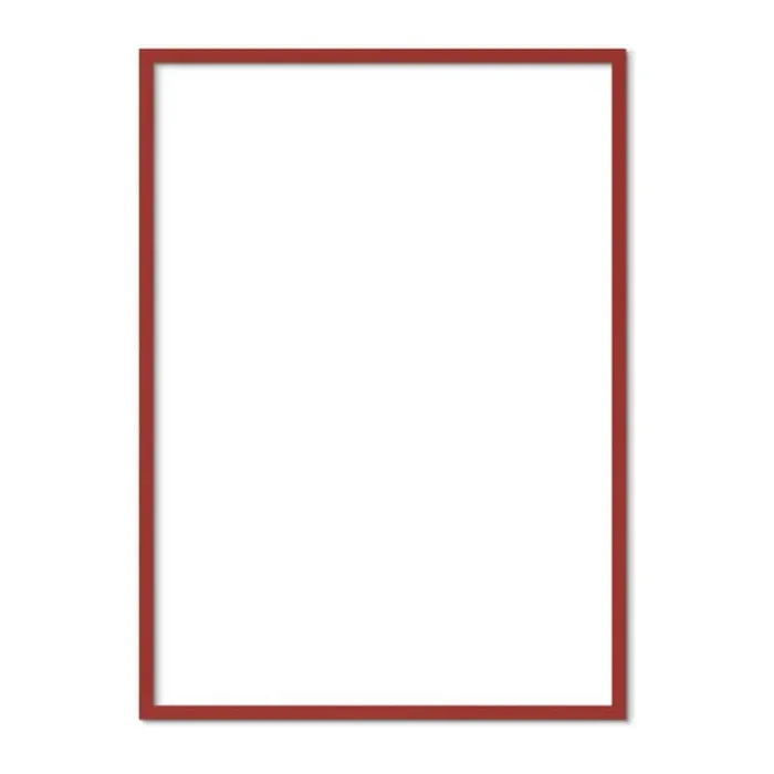 Poster&Frame Billedramme B 21 x L 29,7 cm - Træ/glas - Rød