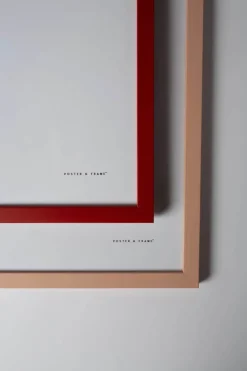 Poster&Frame Billedramme B 21 x L 29,7 cm - Træ/glas - Rød