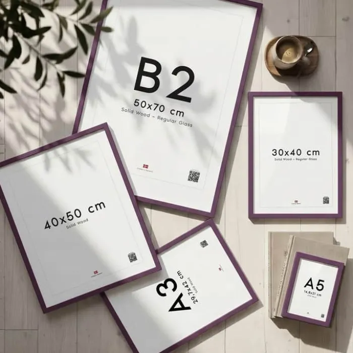 Poster&Frame Billedramme B 21 x L 29,7 cm - Træ - Blomme