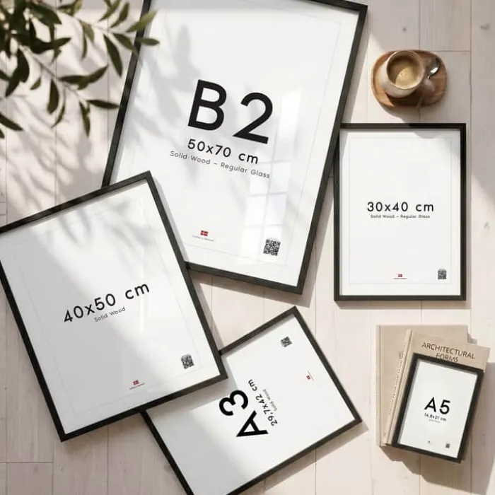 Poster&Frame Billedramme B 50 x L 50 cm - Træ - Sort