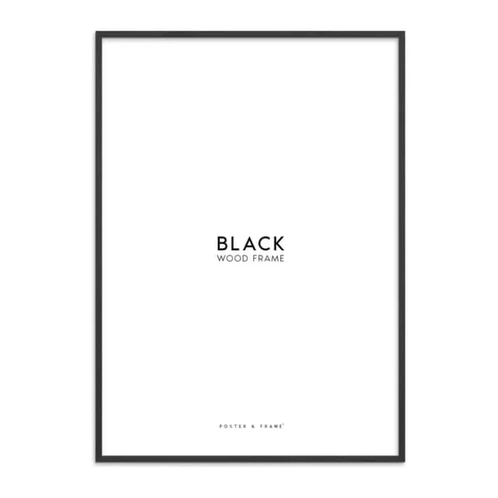 Poster&Frame Billedramme B 50 x L 50 cm - Træ - Sort