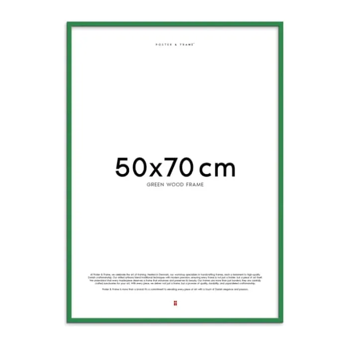 Poster&Frame Billedramme B 50 x L 70 cm - Træ/glas - Grøn