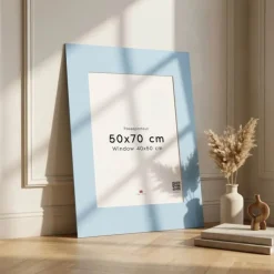 Poster&Frame Passepartout B 50 x L 70 cm - Papir - Lyseblå