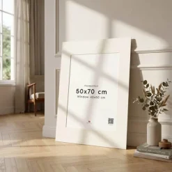 Poster&Frame Passepartout B 50 x L 70 cm - Papir - Hvid