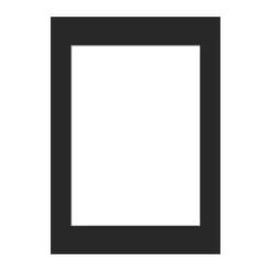 Poster&Frame Passepartout B 50 x L 70 cm - Papir - Sort