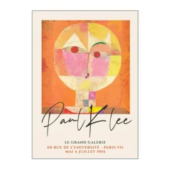 Poster&Frame Paul Klee Plakat - Senecio B 50 x L 70 cm - Papir - Orange/rosa/beige