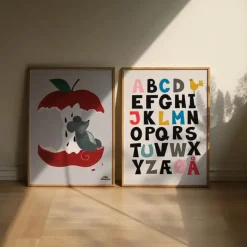 Poster&Frame Plakat - An Apple A Day B 29,7 x L 42 cm - Papir - Multifarvet