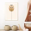 Poster&Frame Plakat - Balloon Giraf B 50 x L 70 cm - Papir - Multifarvet