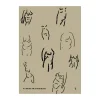 Poster&Frame plakat - Bellies B 30 x L 40 cm - Papir - Sort/beige