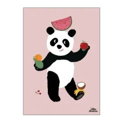 Poster&Frame Plakat - Finding Fruits B 50 x L 70 cm - Papir - Rosa
