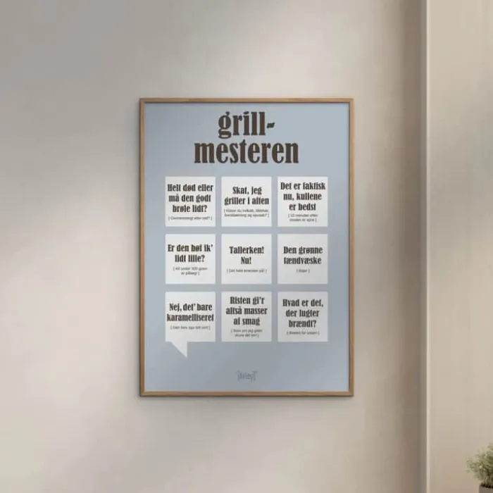 Poster&Frame Plakat - Grillmesteren B 21 x L 29,7 cm - Papir