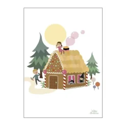 Poster&Frame Plakat - Hans og Grete B 50 x L 70 cm - Papir - Multifarvet