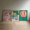 Poster&Frame Plakat - Hot Air B 30 x L 40 cm - Papir - Multifarvet