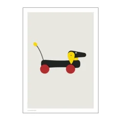 Poster&Frame Plakat - Hunden B 50 x L 70 cm - Papir - Multifarvet