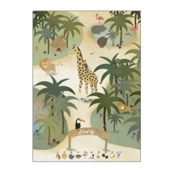 Poster&Frame Plakat - Jungle B 50 x L 70 cm - Papir - Multifarvet