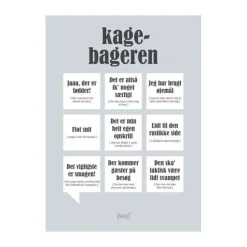 Poster&Frame Plakat - Kagebageren B 30 x L 40 cm - Papir