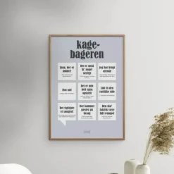 Poster&Frame Plakat - Kagebageren B 30 x L 40 cm - Papir