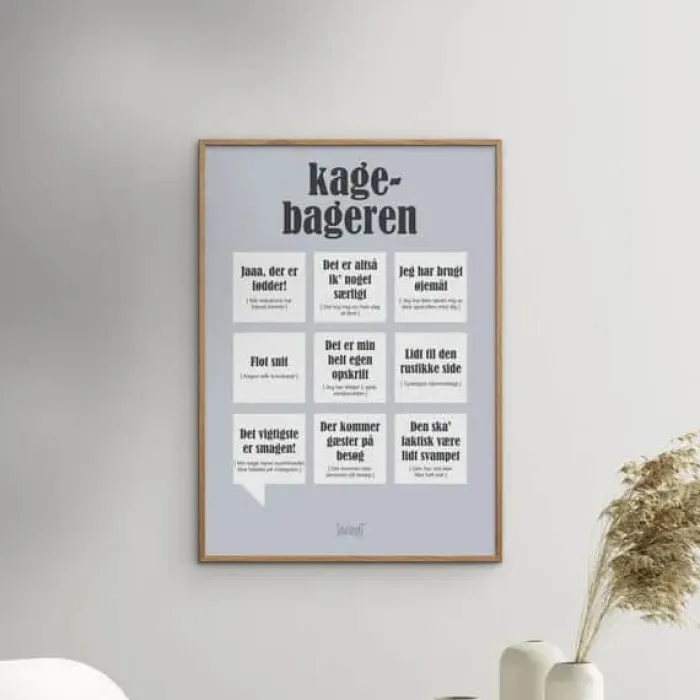 Poster&Frame Plakat - Kagebageren B 30 x L 40 cm - Papir