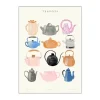 Poster&Frame Plakat - Laura Teapots B 30 x L 40 cm - Papir - Multifarvet