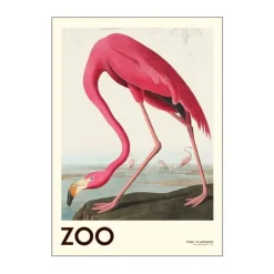 Poster&Frame Plakat - Pink Flamingo edt. 002 B 50 x L 70 cm - Papir - Pink