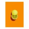 Poster&Frame Plakat - Slice of Lime B 30 x L 40 cm - Papir - Gul/orange