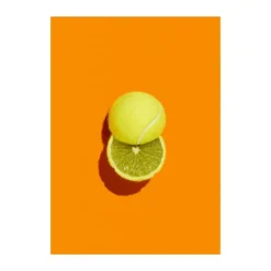 Poster&Frame Plakat - Slice of Lime B 30 x L 40 cm - Papir - Gul/orange
