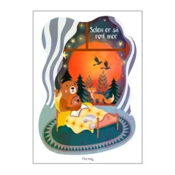 Poster&Frame Plakat - Solen er så rød, mor B 29,7 x L 42 cm - Papir - Multifarvet