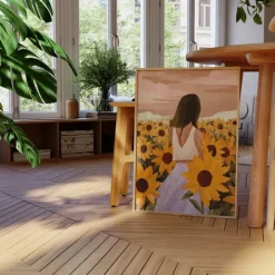 Poster&Frame Plakat - Sunflower Evenings B 50 x L 70 cm- Papir - Multifarvet