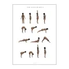 Poster&Frame plakat - Sun salutation a man B 29,7 x L 42 cm - Papir