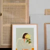 Poster&Frame Plakat - The Crysanthemum B 50 x L 70 cm - Papir - Multifarvet