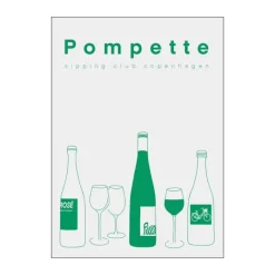 Poster&Frame Plakat - Tipsy #3 B 30 x L 40 cm - Papir - Grøn