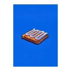 Poster&Frame plakat - Toothpaste toast B 70 x L 100 cm - Papir - Blå
