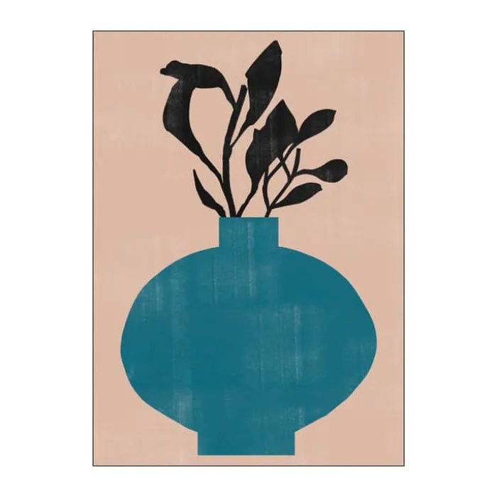Poster&Frame Plakat - Vase No. 8 B 50 x L 70 cm- Papir - Multifarvet