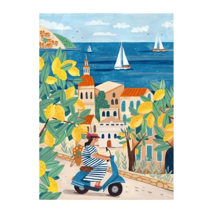 Poster&Frame Plakat - Woman on the coast B 50 x L 70 cm - Papir