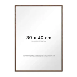 Poster&Frame Spejl H 40 x B 30 cm - Træ/glas - Dark oak