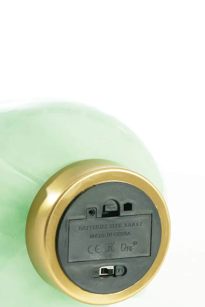 Present Time Ginny LED Bordlampe Ø 13 x H 19,5 cm - Glas - Mint