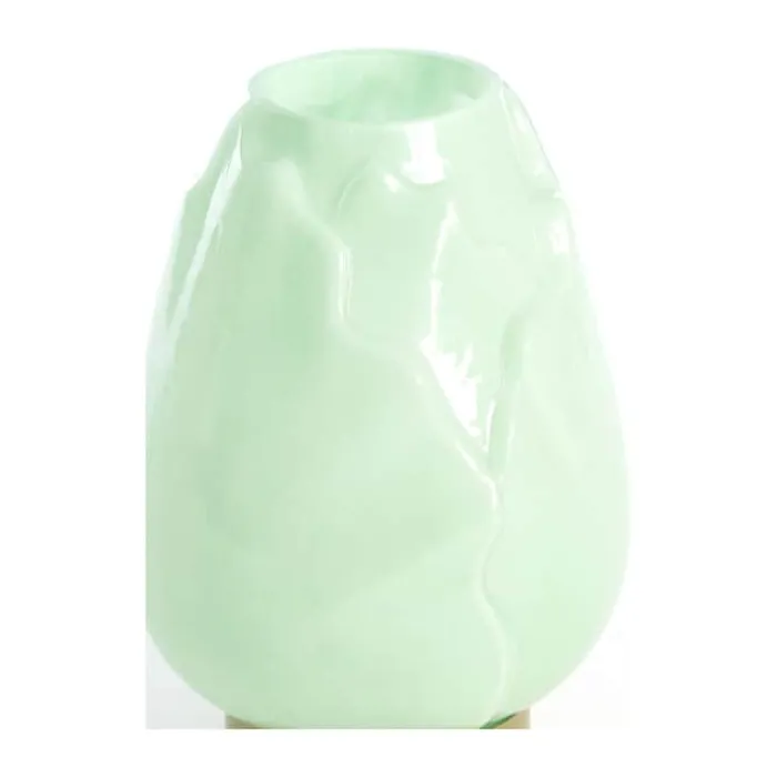 Present Time Ginny LED Bordlampe Ø 13 x H 19,5 cm - Glas - Mint